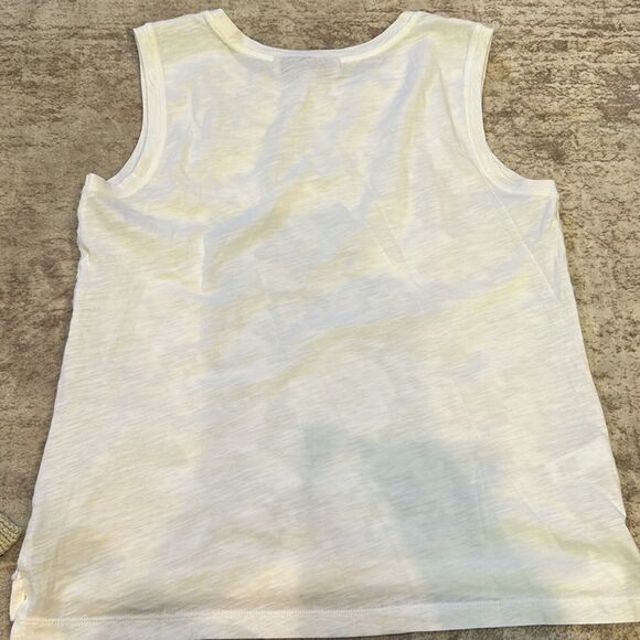 LOFT white Floral Lace Tank Top overlay small - Picture 5 of 9